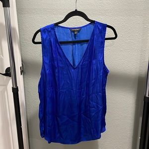 Royal Blue silky-like tank top